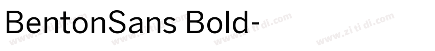 BentonSans Bold字体转换